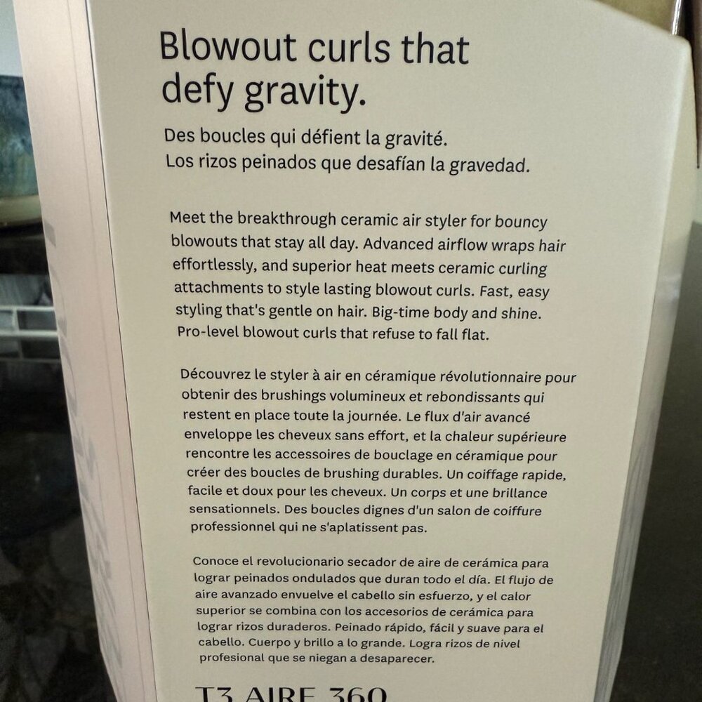 T3 Aire 360 Ceramic Air Styler Blowout Kit (EUC) - Picture 4 of 8